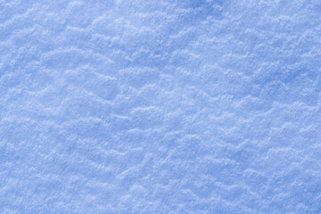 blue texture of an ice surface covered with snow ,cold clear cryslallized wall background ,winter frozen surface close up , abstract macro wallpaper