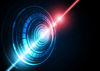 Circuit technology background with hi-tech digital data