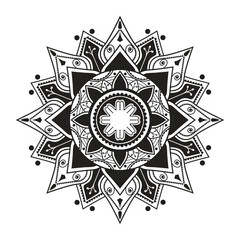 Hindu Mandala Circular Pattern