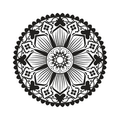 Hindu Mandala Circular Pattern