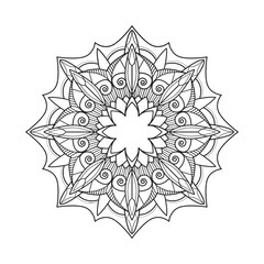 Hindu Mandala Circular Pattern