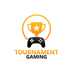 Tournament gaming logo template design