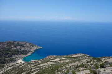 Cala Maestra beach at Isle of Montecristo in Portoferraio