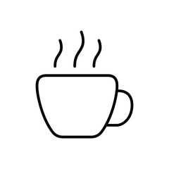 Hot coffee cup icon