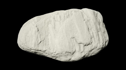 stones isolated on black background.