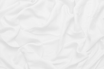 Obraz premium white cloth background soft wrinkled fabric patrem and surface