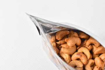 Cashew nut isolated on white background