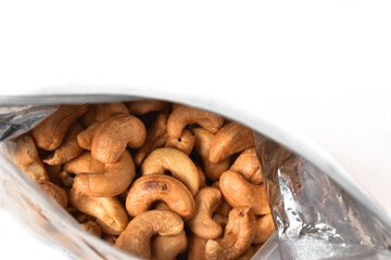 Cashew nut isolated on white background