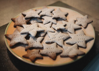 homemade ginger cookies on a plate