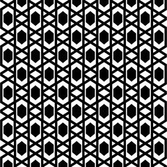 Geometric trellis pattern with color white and black. Backrground interior design seamless pattern.