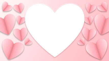 pink heart background