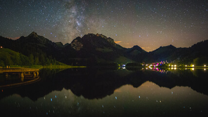 Schwarzsee, Lac noir, Canton de Fribourg, Suisse
