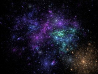 Imaginatory fractal background Image