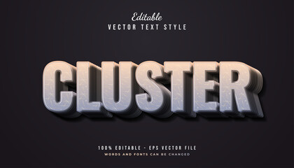 Bold Cluster Text Style Effect