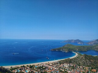 Obraz premium view of the sea from the sea