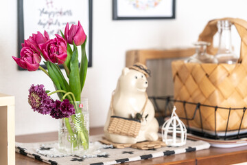 春のチューリップのインテリア
