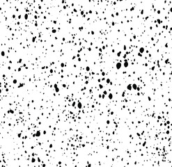 Grainy messy overlay of empty, aging, scratched wall. Lines, dots and spots structural texture. Cool and artsy faux leather background. Abstract vector illustration. Black isolated on white. EPS10