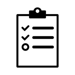 document checklist icon vector