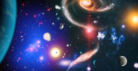 Collage on space, science and education items. Elements of this image furnished by NASA.