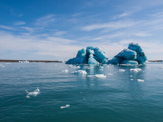 Fototapeta premium The view of Jökulsárlón (Glacier lagoon) in Iceland