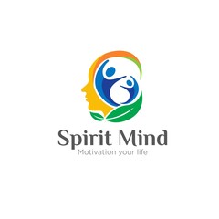 spirit mind concept logo designs for health and motivation logo
