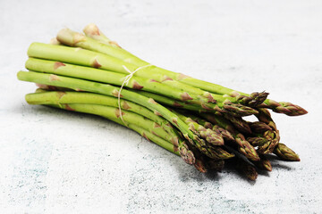 A bunch of asparagus sprouts