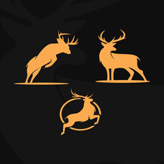 Deer stag logo design