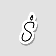 Letter S Logo Design Sticker