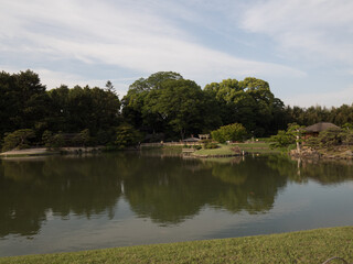 Fototapeta na wymiar Jardín Korakuen, en Okayama, Japón