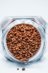 coffe in a glass jar