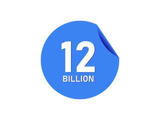 12 Billion texts on the blue sticker