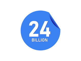 24 Billion texts on the blue sticker