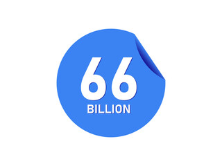 66 Billion texts on the blue sticker
