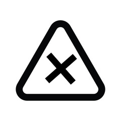 Obraz premium The road sign is black. Road traffic rules vector icons