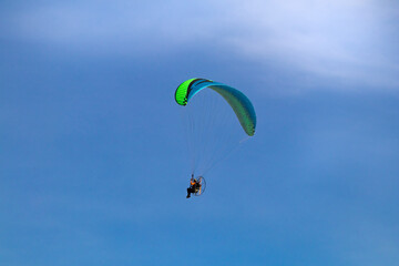 paraglider in the sky