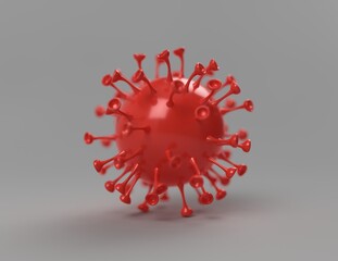 Virus the coronavirus up close, macro COVID-19