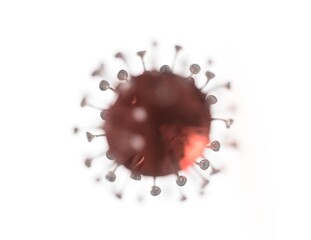 Virus the coronavirus up close, macro COVID-19