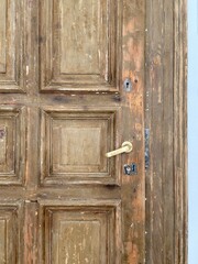 old wooden door