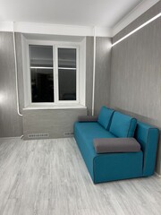 modern living room with white sofa