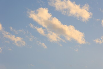夕方の雲と空