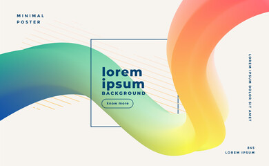 abstract colorful 3d motion fluid wave background