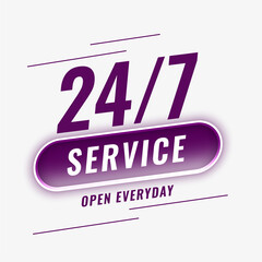 24 hours service open everyday background