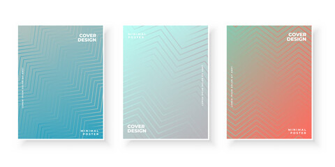 Colorful template with gradient set for presentation