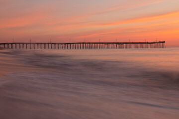 dramatic seascape image of Virginia Beach in summer