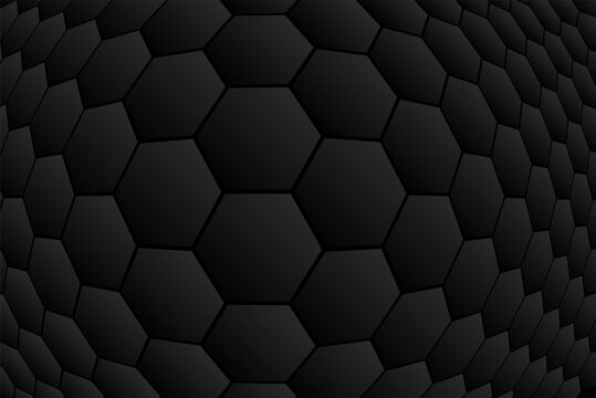hexagonal shapes black background wallpaper concept design
