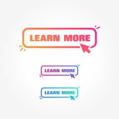 Learn More Button with Cursor Label Set