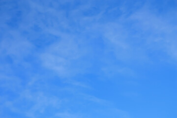 Today there are clouds in the blue sky. February, 12.2021.