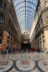 Napoli - Braccio ovest della Galleria Umberto I