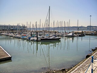 Fototapeta premium Yachts in Lisbon.