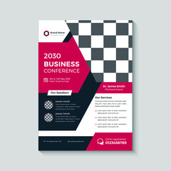 Corporate Business flyer template, Brochure, Annual Report, Magazine, Poster design with modern graphic elements